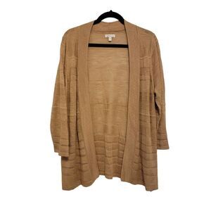 Textured Ramie Cardigan Sweater by Croft & Barrow Causal Laggenlook Scandinavian